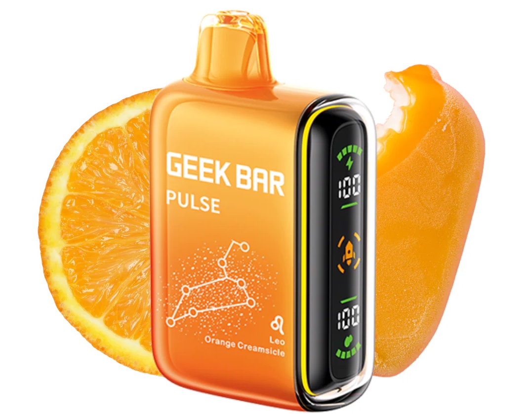 Geek Bar Pulse 15k Puffs Vape - Ghiacciolo all'arancia: Una Rivoluzione di Gusto nel Mercato Italiano del Vaping